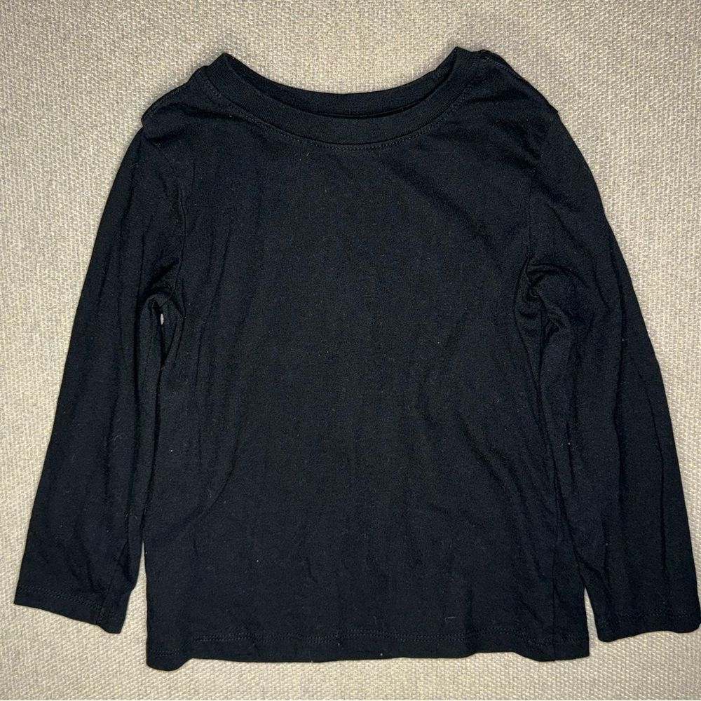 Cat & Jack size 4t Black Long Sleeve Tee for Kids